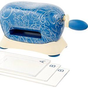 Tattered Lace Baby Blue Die Cut or Emboss Machine with 10 pieces of dies